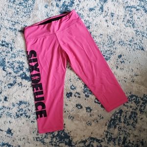 Six Deuce Pink Fitness Compression Leggings